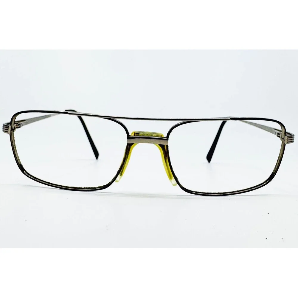 Charmant Eyeglasses Mens Silver Titanium Square Frame CH11424 54-17-145